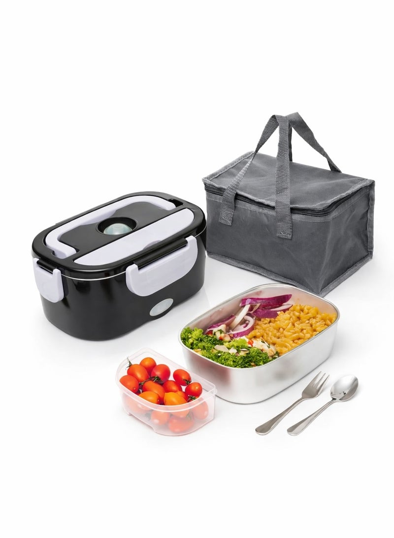 Electric Lunch Box Food Heater - Leakproof Portable Food Warmer heated lunch box for adults for Car/Home/Truck with 1.5L Removable Stainless Steel Container - Image 1